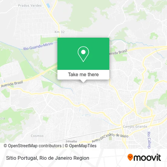 Sítio Portugal map