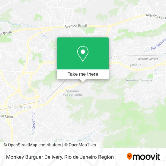 Monkey Burguer Delivery map
