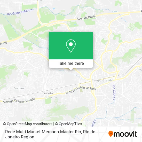 Rede Multi Market Mercado Master Rio map