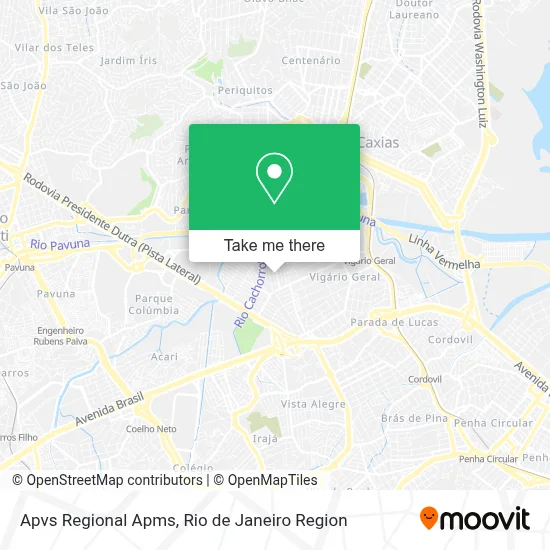 Apvs Regional Apms map