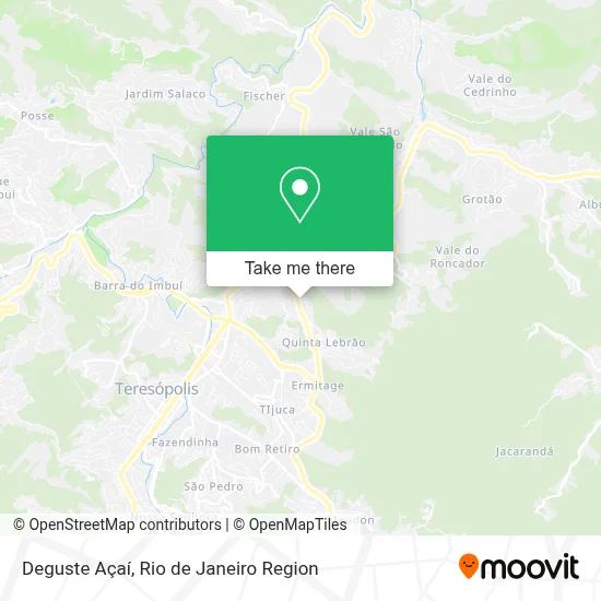 Deguste Açaí map