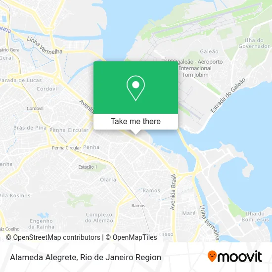 Alameda Alegrete map