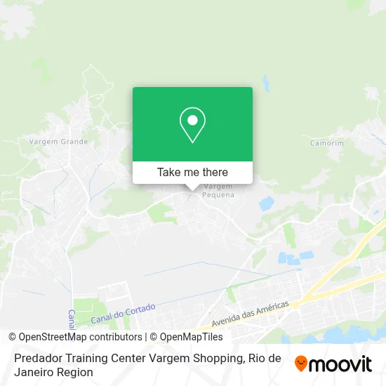 Predador Training Center Vargem Shopping map