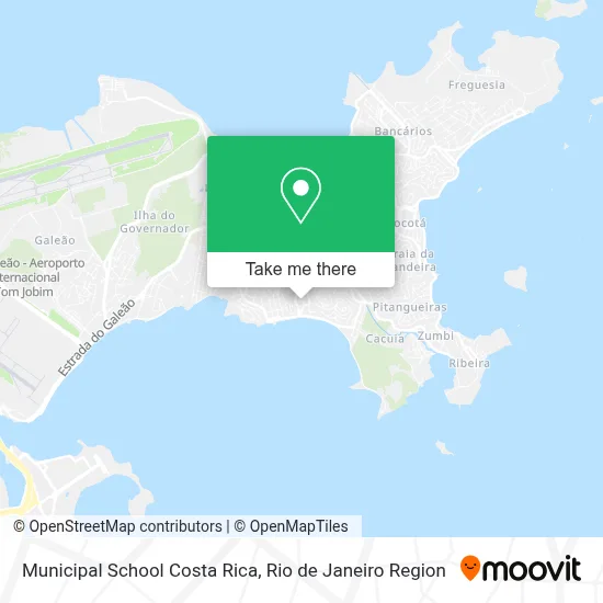 Municipal School Costa Rica map