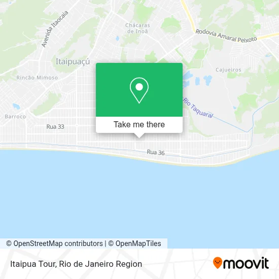 Itaipua Tour map