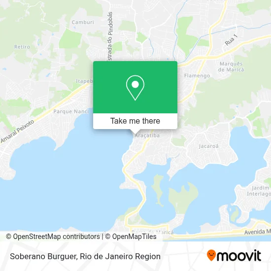 Soberano Burguer map