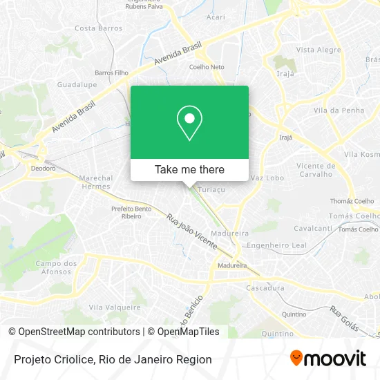 Projeto Criolice map