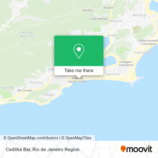 Cedilha Bar map