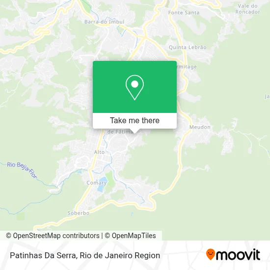 Patinhas Da Serra map