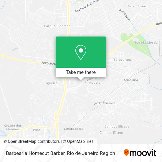 Barbearia Homecut Barber map