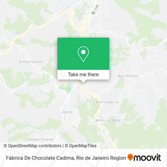 Fábrica De Chocolate Cadima map
