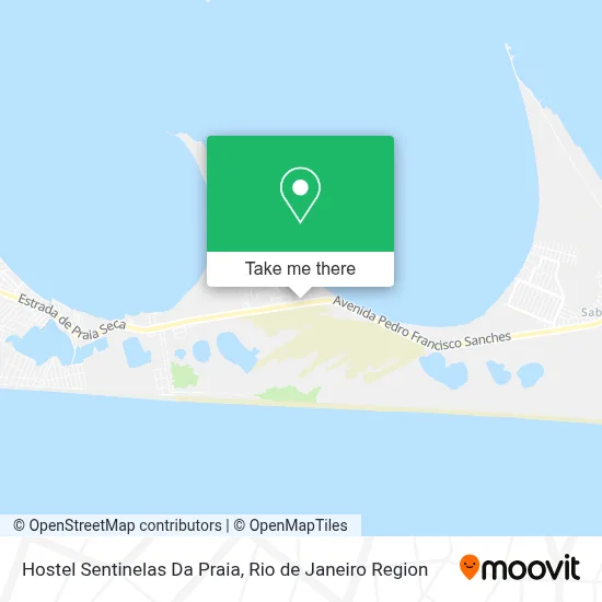 Hostel Sentinelas Da Praia map