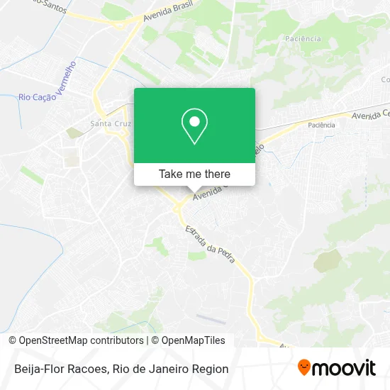Beija-Flor Racoes map