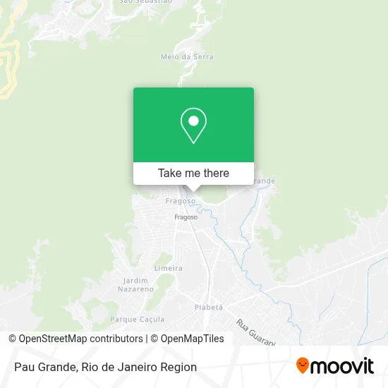 Pau Grande map