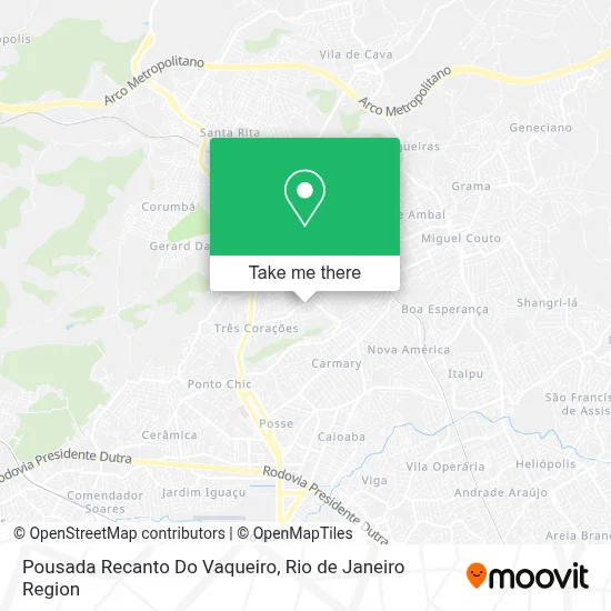 Pousada Recanto Do Vaqueiro map