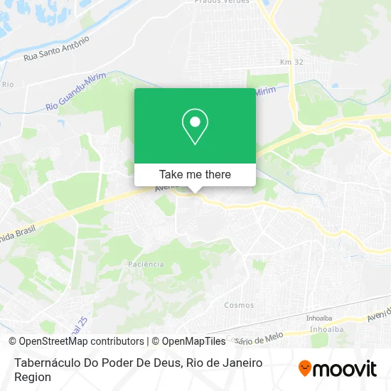 Tabernáculo Do Poder De Deus map
