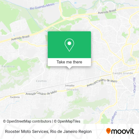 Rooster Moto Services map