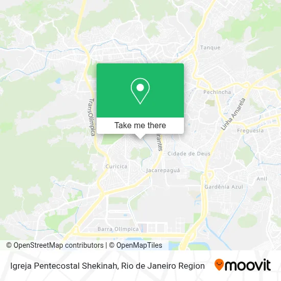Igreja Pentecostal Shekinah map