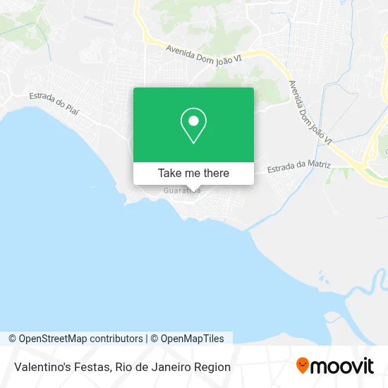Valentino's Festas map