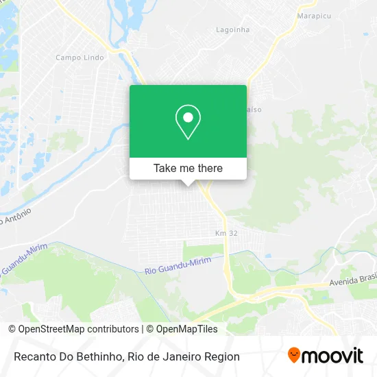 Recanto Do Bethinho map
