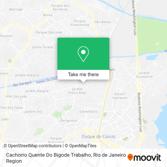 Cachorro Quente Do Bigode Trabalho map