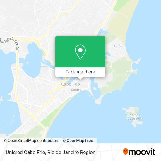Unicred Cabo Frio map