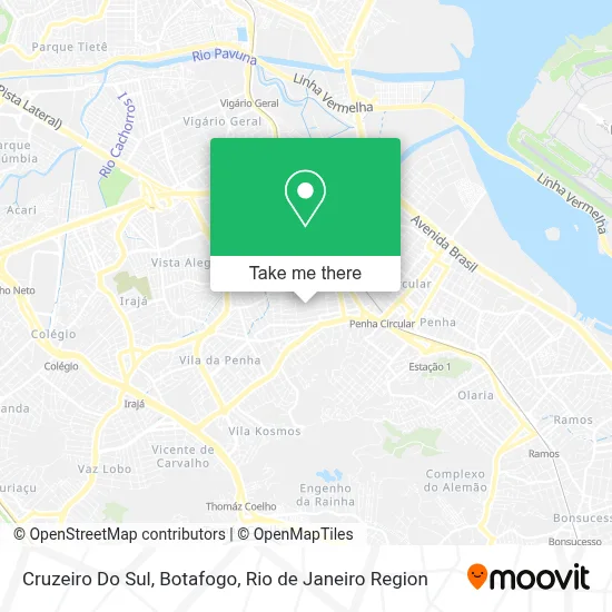 Cruzeiro Do Sul, Botafogo map