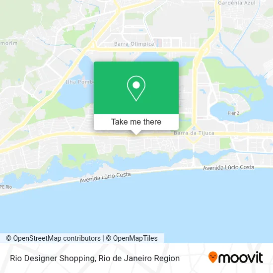 Rio Designer Shopping map