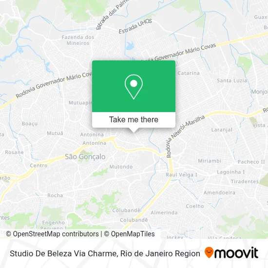 Studio De Beleza Via Charme map