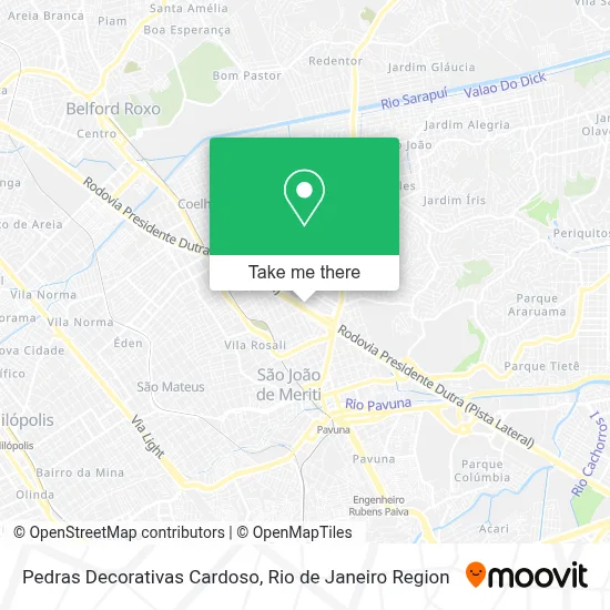 Pedras Decorativas Cardoso map
