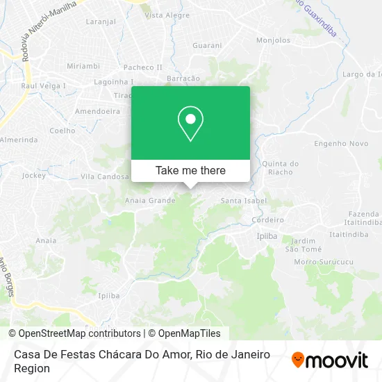 Casa De Festas Chácara Do Amor map