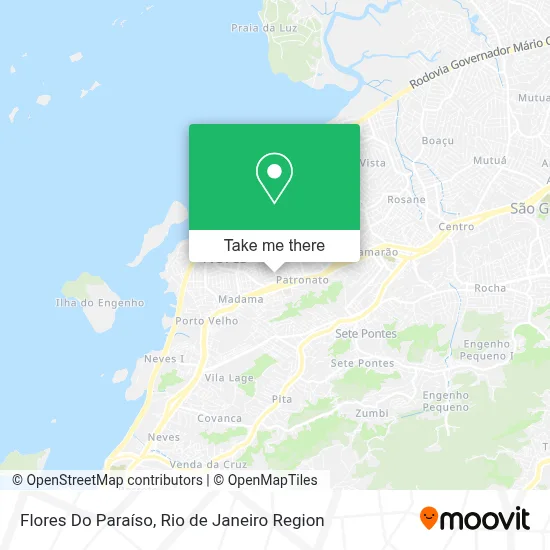 Flores Do Paraíso map