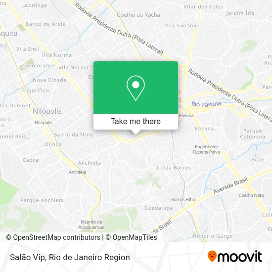 Salão Vip map