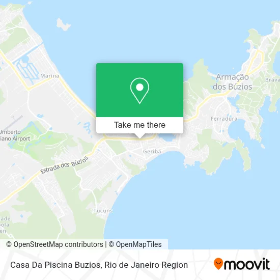 Casa Da Piscina Buzios map