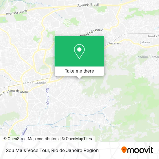 Sou Mais Você Tour map