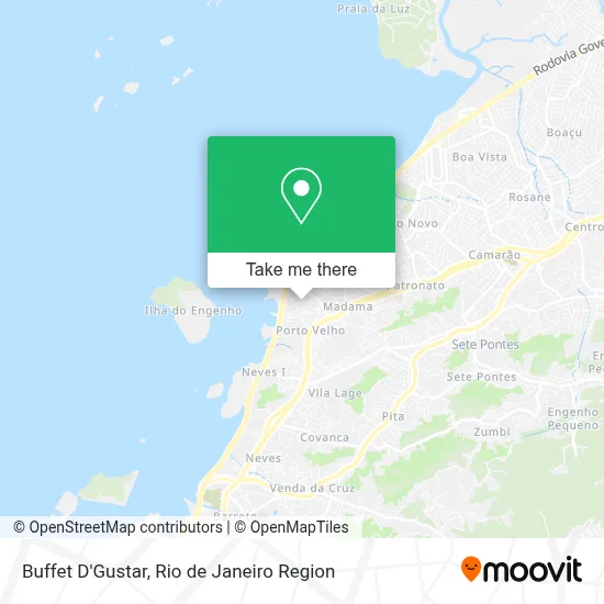 Buffet D'Gustar map