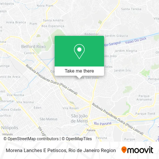 Morena Lanches E Petiscos map