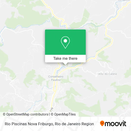 Rio Piscinas Nova Friburgo map