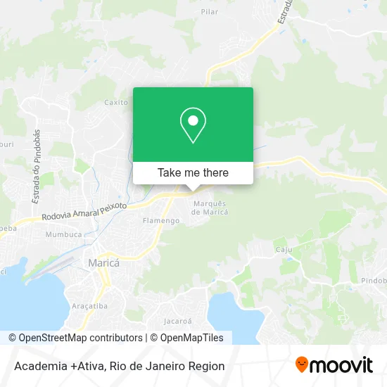 Academia +Ativa map