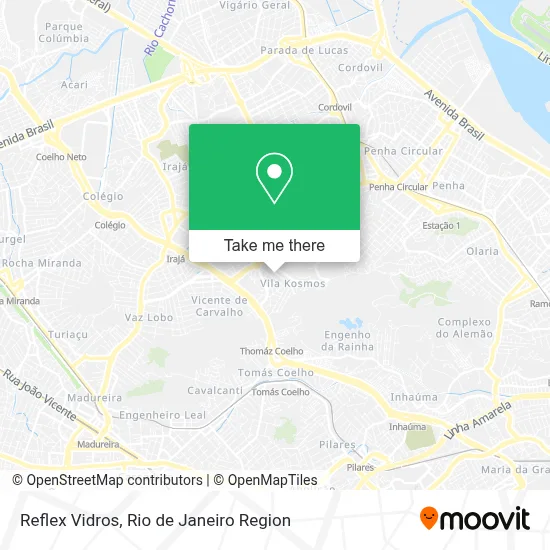 Reflex Vidros map