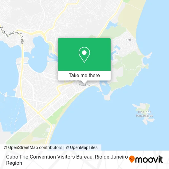 Cabo Frio Convention Visitors Bureau map