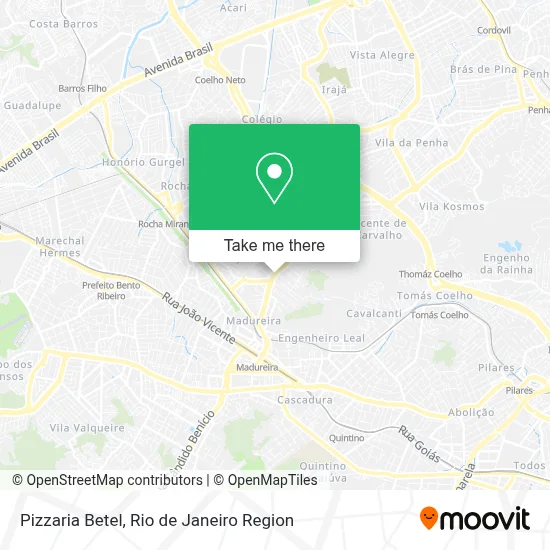 Pizzaria Betel map