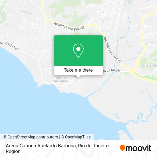 Arena Carioca Abelardo Barbosa map