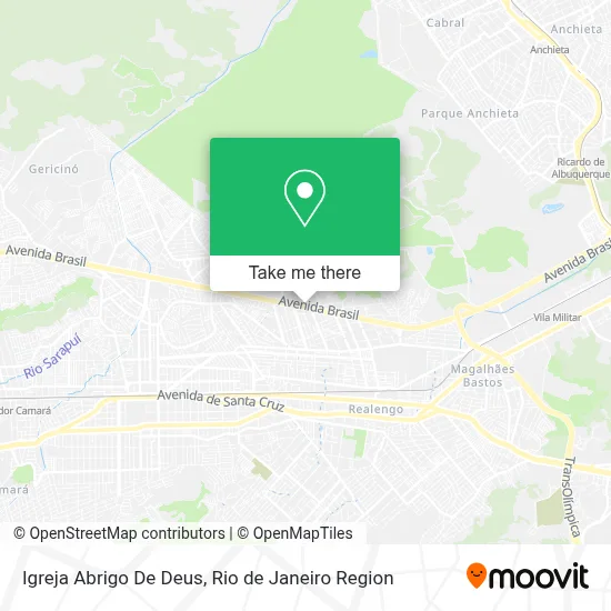 Igreja Abrigo De Deus map
