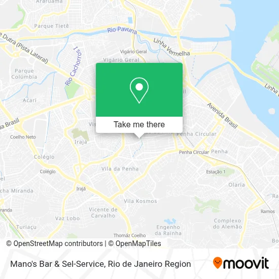 Mano's Bar & Sel-Service map