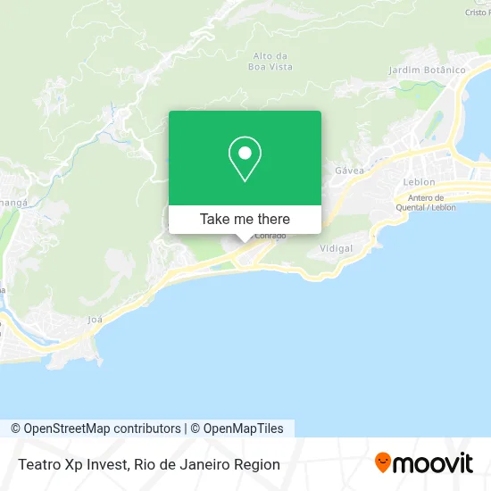 Teatro Xp Invest map