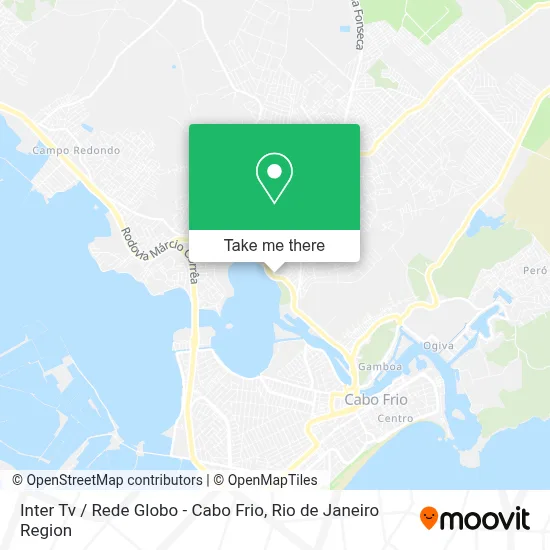 Inter Tv / Rede Globo - Cabo Frio map