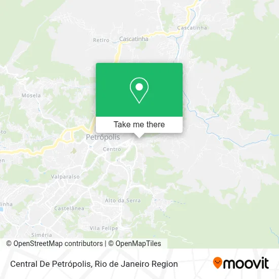 Central De Petrópolis map