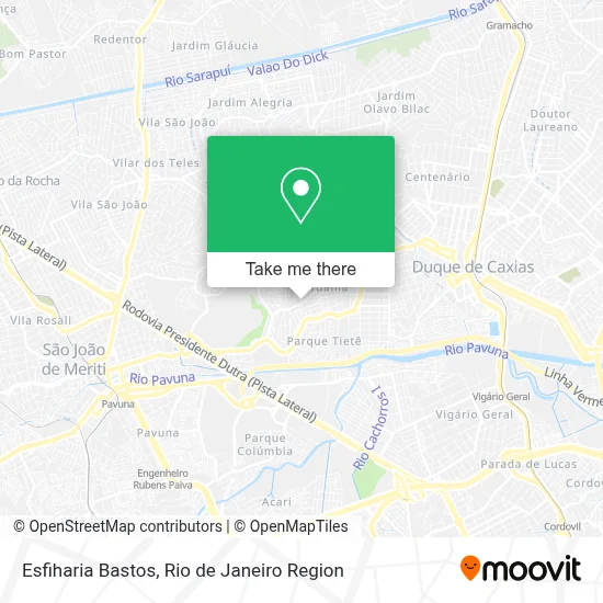 Esfiharia Bastos map