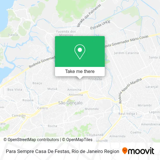 Para Sempre Casa De Festas map